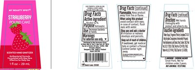 Image Description (My Beauty Spot Strawberry Pound Cake Scented Hand Sanitizer)